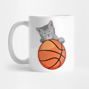 Cat with Basketball Mug